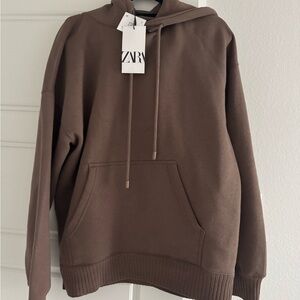 ZARA Oversized Brown Hoodie